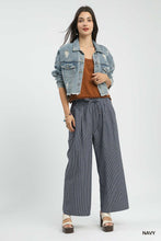 Load image into Gallery viewer, Navy Stripe Pants
