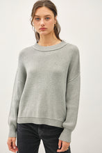 Load image into Gallery viewer, Grey Ribbed Sweater
