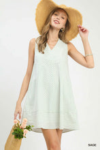 Load image into Gallery viewer, Umgee Sage Mixed Stripe Tank Dress
