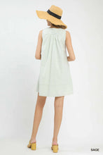 Load image into Gallery viewer, Umgee Sage Mixed Stripe Tank Dress
