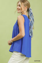 Load image into Gallery viewer, Sapphire Ruffle Tank
