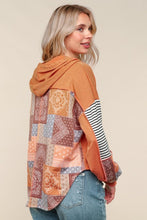 Load image into Gallery viewer, Black Patchwork Hoodie - Plus
