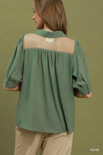 Load image into Gallery viewer, Umgee Olive Mesh Panel Top
