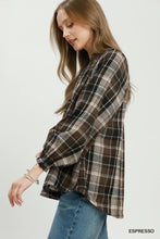 Load image into Gallery viewer, Espresso Plaid Top
