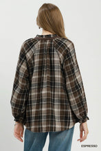 Load image into Gallery viewer, Espresso Plaid Top
