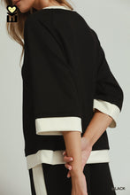 Load image into Gallery viewer, Black + White Luxe Knit Top
