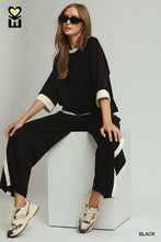 Load image into Gallery viewer, Black + White Luxe Knit Top
