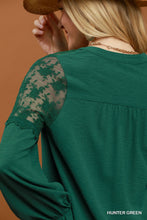 Load image into Gallery viewer, Hunter Lace Panel Top
