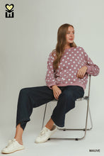 Load image into Gallery viewer, Mauve Polka Dot Pullover
