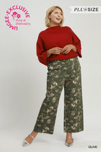 Load image into Gallery viewer, Olive Floral Pants - Plus
