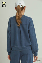 Load image into Gallery viewer, Washed Denim Pullover
