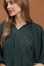 Load image into Gallery viewer, Evergreen Polka Dot Top

