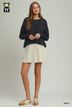 Load image into Gallery viewer, Navy Polka Dot Top
