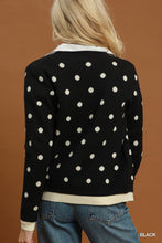 Load image into Gallery viewer, Black Polka Dot Layered Cardigan
