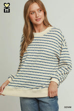 Load image into Gallery viewer, Blue Stripe L/S Top
