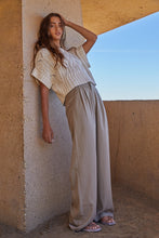 Load image into Gallery viewer, Cali Taupe Crochet Top
