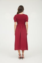 Load image into Gallery viewer, Cherry Smocked Midi Dress
