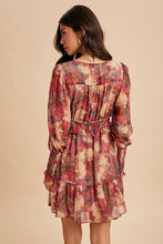 Load image into Gallery viewer, In Loom Plum Floral Smocked Dress
