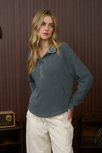 Load image into Gallery viewer, Slate Snap Henley Pullover
