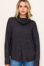 Load image into Gallery viewer, Charcoal Tulip Hem Sweater
