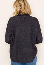 Load image into Gallery viewer, Charcoal Tulip Hem Sweater
