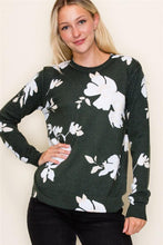 Load image into Gallery viewer, Olive Floral Sweater
