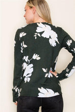 Load image into Gallery viewer, Olive Floral Sweater
