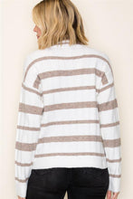 Load image into Gallery viewer, Taupe Stripe Sweater

