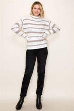 Load image into Gallery viewer, Taupe Stripe Sweater
