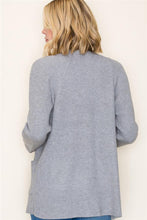 Load image into Gallery viewer, Grey Ribbed Cardigan
