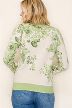 Load image into Gallery viewer, Staccato Lime Floral Sweater

