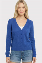 Load image into Gallery viewer, Royal Blue Open Knit Cardi

