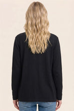 Load image into Gallery viewer, Black Button Cuff Cardigan
