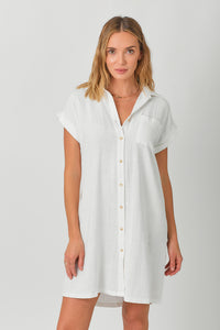 Ivory Linen Dress