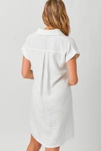 Ivory Linen Dress