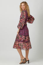 Load image into Gallery viewer, Plum Mixed Floral Dress
