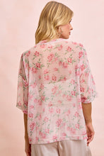Load image into Gallery viewer, Bibi Blush Oversized Mesh Top
