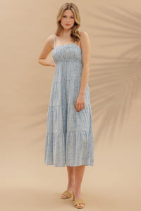 Blue Abstract Dress