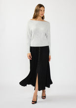 Load image into Gallery viewer, Grey Off Shoulder Sweater
