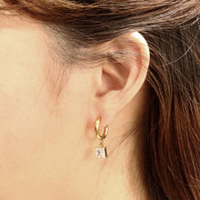 Load image into Gallery viewer, Gem Huggie Hoops
