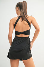 Load image into Gallery viewer, Black Sporty Open Back Dress
