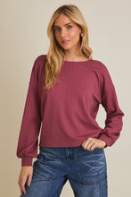 Load image into Gallery viewer, Gilli Mauve Ruched Back Top
