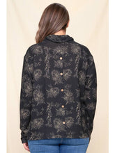 Load image into Gallery viewer, Black Floral Button Back Top
