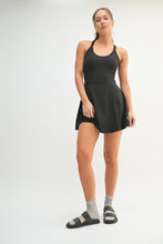 Load image into Gallery viewer, Black Sporty Open Back Dress
