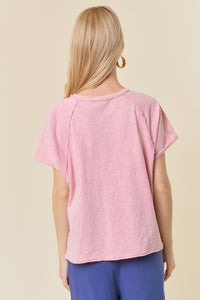 Blush Washed Tee