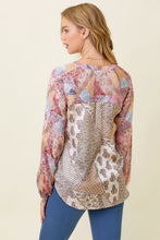 Load image into Gallery viewer, Champagne Paisley Patchwork Top
