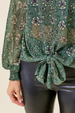 Load image into Gallery viewer, Hunter + Wine Sheer Floral Top
