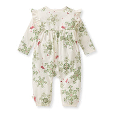 Load image into Gallery viewer, Holiday Snowflakes Jumpsuit - Baby
