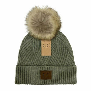Diagonal Pom Hat