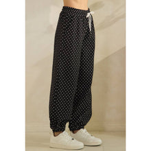 Load image into Gallery viewer, Black Mini Dot Lounge Pants
